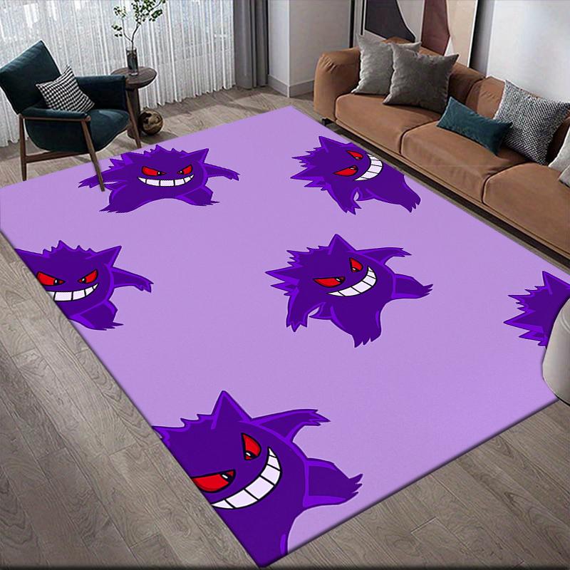 Gengar Square Area Rug, Non-Slip Floor Mat for Bedroom, Perfect Gift for Gengar Fans.chl