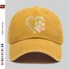 pc Gradient Hot Drilled Heart Dog Paw Print Baseball Cap Casual Design Decorative Hat Comfortable Lightweight Headwear Adjus