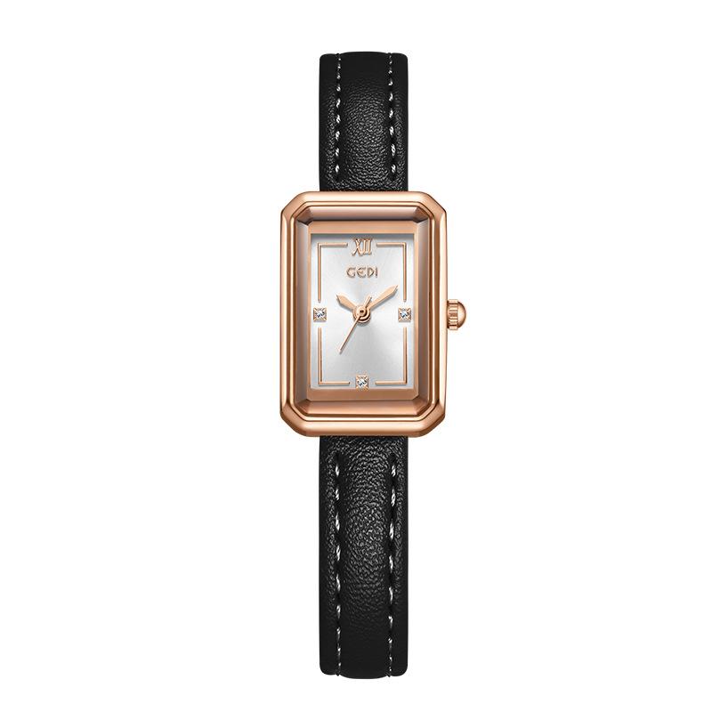 Small And Exquisite Student Watch, Niche High-End Small Sugar Cube Women'S Watch, High-Value Quartz Watch