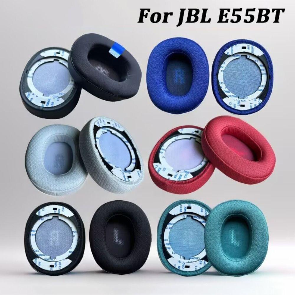 1Pair Memory Foam Ear Pads Replacement Earmuffs Headset Earpads for JBL E55BT Headphones Accessories