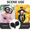 2pcs Motorcycle Helmet Ear Pads Wind Blocker Chin Strap for Biking Full Coverage Ear Protection Accessories