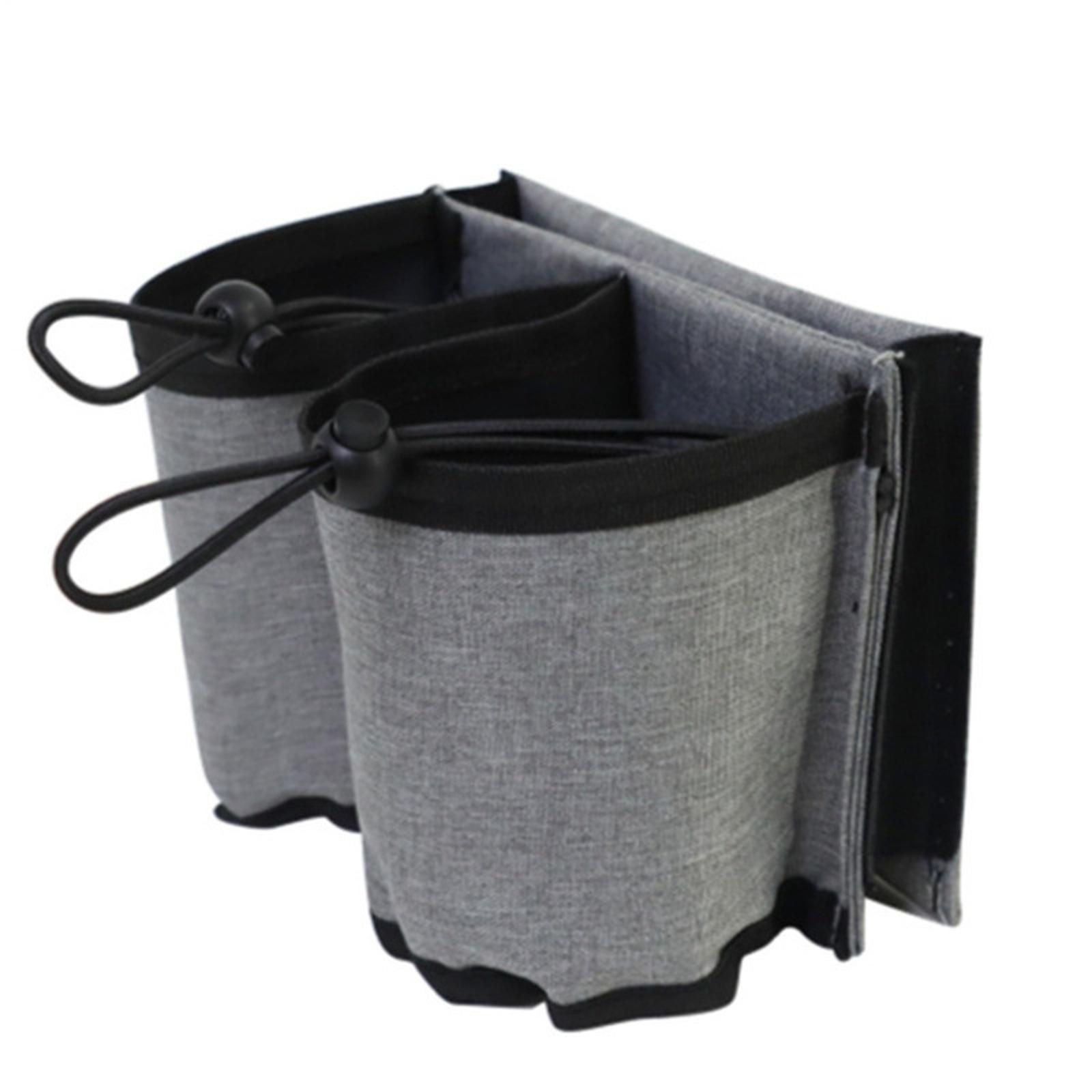 

Travel Luggage Cup Holder Free Hand Suitcase Drink Bag Travel Milk Tea Coffee Mugs Holder Fits All Suitcase Handles One Size сірий колір