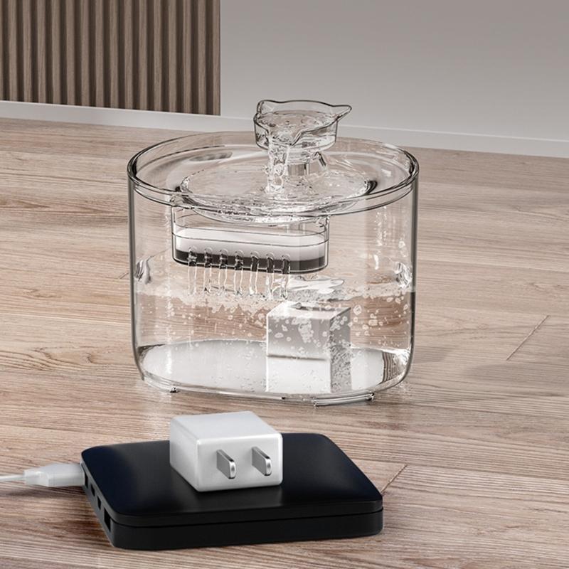 Automatic Cats Water Fountain Cats Feeding Bowl Pet Drink Bowl Large Capacity Pet Drinking Water Dispenser for Indoor
