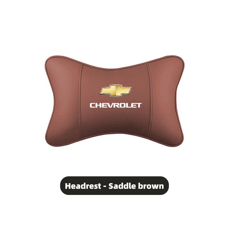 Car Leather Seat Headrest Neck Pillow Head Cushioning For Chevrolet Cruze Spark Captiva Suburban Camaro Malibu Silverado Tahoe