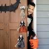 Unique Halloween Witch Broom Decors Stylish Black Witch Broomsticks Display Ornament for Halloween Party Decoration