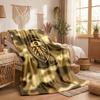 Leeds United Football Print Flannel Blanket Soft Warm Sofa Bed Throw Blanket For Home Office Bedroom