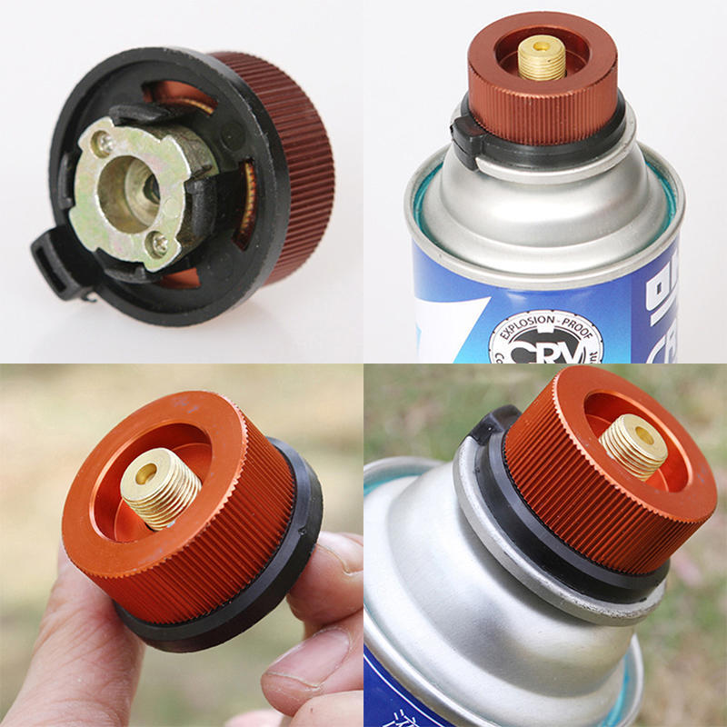 Adaptor de sobă de drumeții de camping în aer liber Conversie tip split pentru cuptor cu gaz Adaptor rezervor pentru cartuș