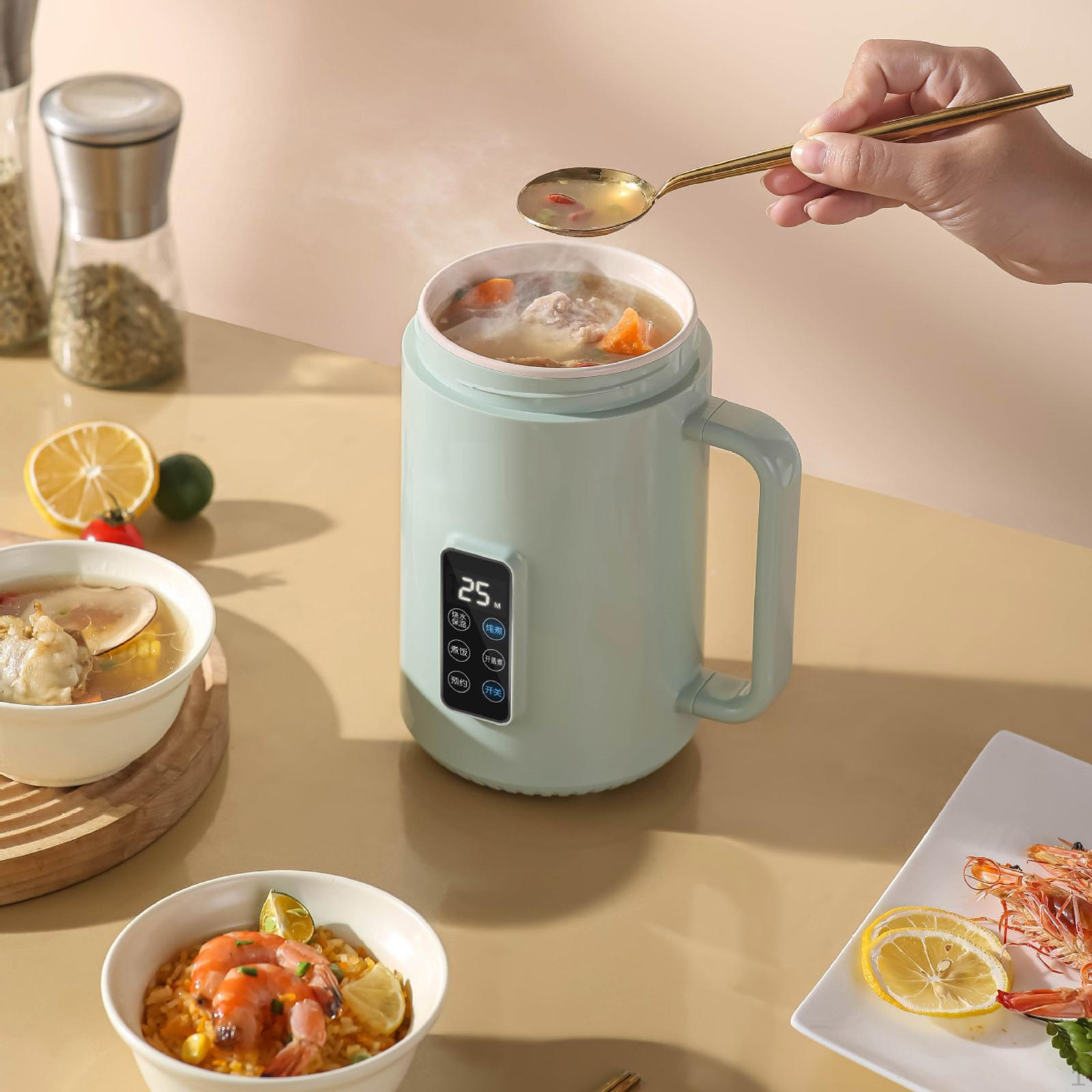 

Компактна електрична плита з антипригарним покриттям для домашнього використання зелений