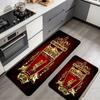 L.F.C. football team Flannel Kitchen Mat Christmas Soft Area Rug Non Slip Floor Carpet Home Decoration