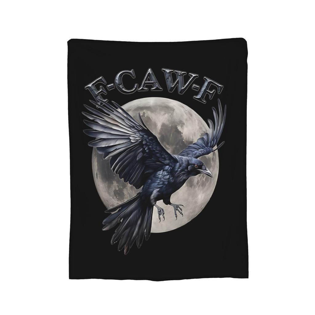 F-Caw-F Chicken FCAWF Humor Quote Rooster Meme Blanket Cover Fleece Super Soft Throw Blankets for Car Sofa Couch Bedroom Quilt