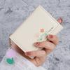 Cute Mini Pu Leather Wallet With Flower Print And Multiple Card Slots Perfect For Women Girls Daily Use Shopping Travel