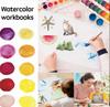 Watercolor Painting Book Set Watercolor Book Beginner Friendly Watercolor Workbook 12 Color Painting Guide Bird Album