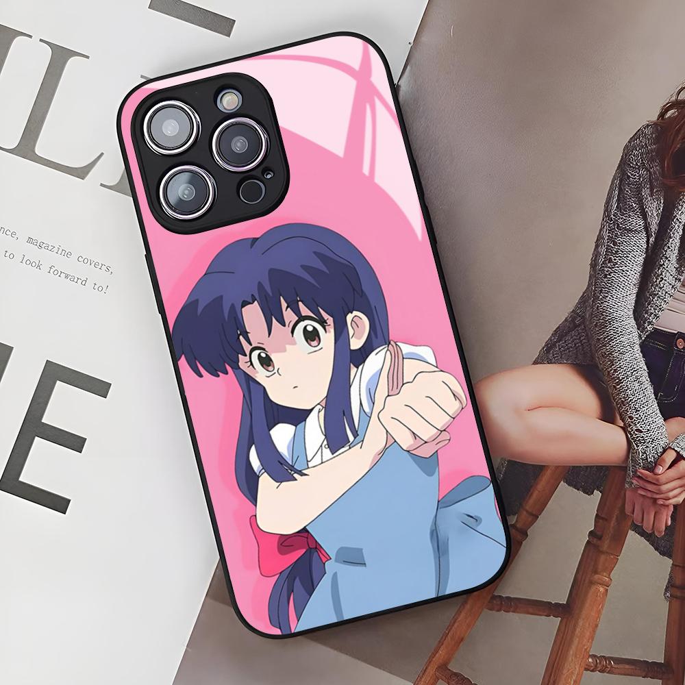 

Чехол для телефона с аниме Ranma для iPhone 17 Air 16 15 14 12 11 13 Pro Max Mini Se Puls стеклянная крышка iPhone 14