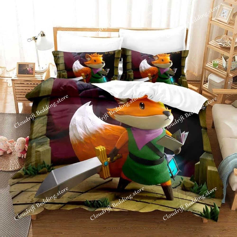 Neues 3D-gedrucktes Tunika-Spiel Bettwäscheset Einzelbett Twin Full Queen King Size Bettset Erwachsene Kind Schlafzimmer Bettdeckenbezug-Sets Heimtextilien