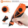 HARDELL Engraving Machine, 5-Speed ??Etching Power Tool with Soft Rubber Handle and Tungsten Carbide Steel Bits, Mini Multifunction Engraving Machine