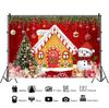 Christmas Photography Decor Backdrop Winter Snow Xams Tree Candy Gifts Snowman Santa Claus Family Party Photo Background Props