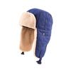 Lei Feng Hat Thickened Inner Lining Solid Color Buckle Closure Versatile Tarp Hat with Ear Protection Daily Clothing