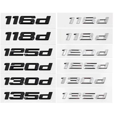 ABS Car Rear Trunk Letters Logo Badge Emblem Sticker For 1 Series 116d 118d 120d 125d 130d 135d 140d E81 E82 E87 E88 F20 F21