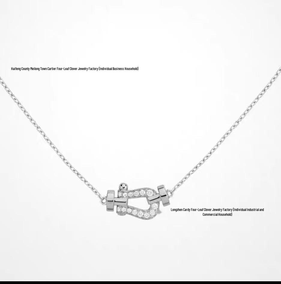 Fred 18K Gold Horsebit Diamant Anhänger Schlüsselbein Kette