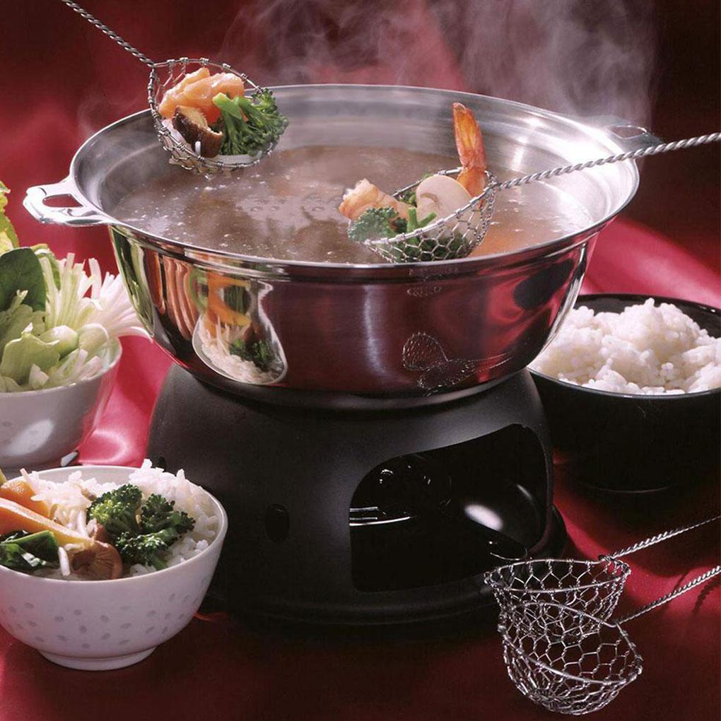 6x Silver Stainless Steel Sieve Set Precise Straining And Filtering Easy To At Table Easy To Clean