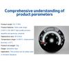 Magnetic Thermometer 0~500 ℃ Wood Stove Chimney Flue Pipe Temperature Meter for Avoiding Overheat Temperature Test Detactor