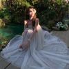 Holiday Fairy Light Luxury Mesh Suspender Dress Women's Summer New Daughter Feeling White Temperament Sleeveless Long Dress