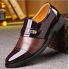 New Brand Men Formal Shoes Slip On Pointed Toe Patent Leather Oxford Shoes For Men Dress Shoes Business Big Size 458