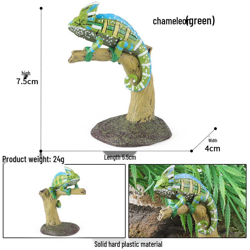 Wild Animal Model: Climbing Chameleon Educational Toy for Kids
