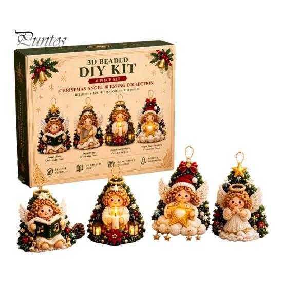 Kit de perles 3D d'animaux réalistes pour perlage DIY, Ensemble d'artisanat de perles de Noël, Activité interactive parent-enfant Kit de broderie facile fait main pour enfants U