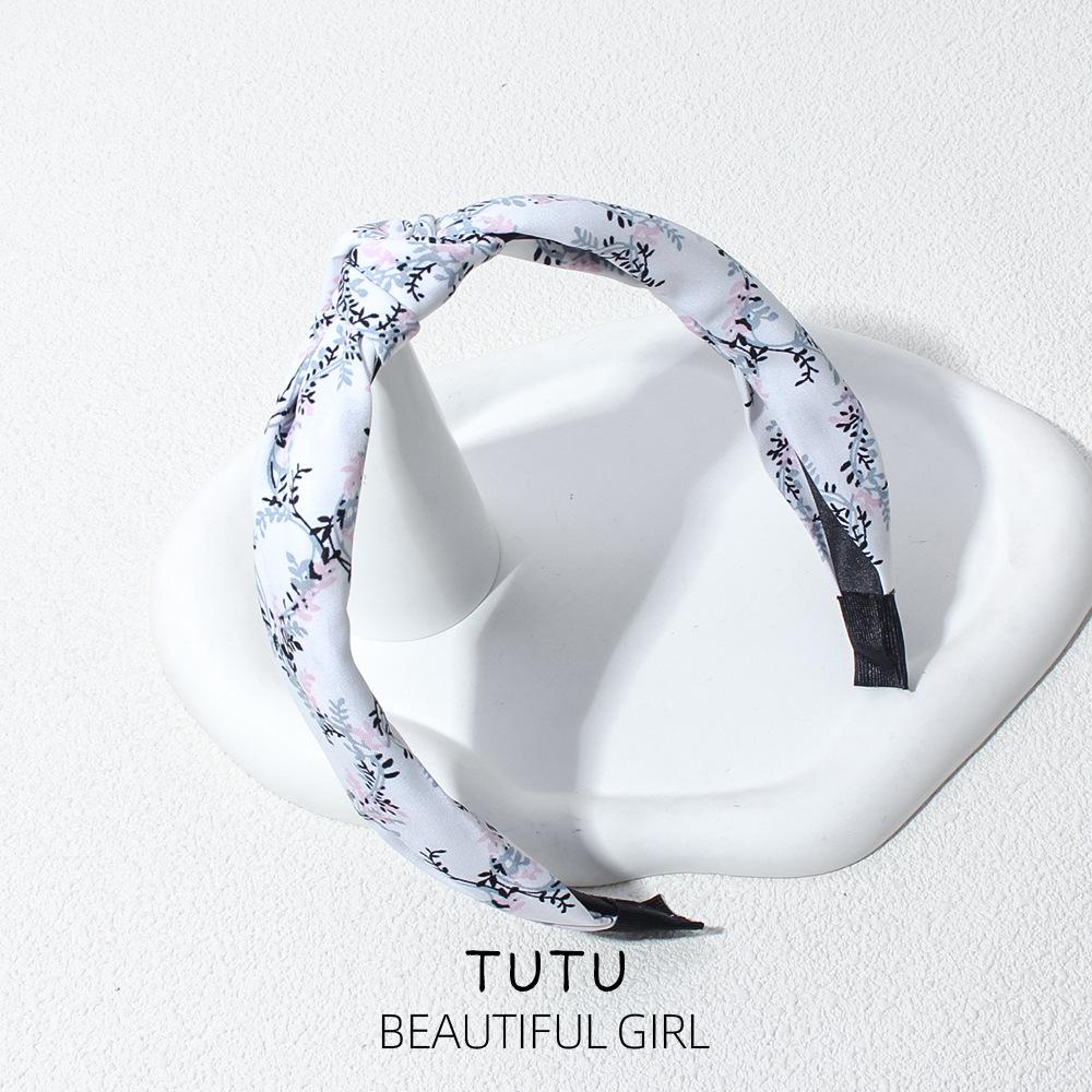 

Женская повязка на голову с цветочным узлом - Высококлассная, для весны/лета; Идеально для умывания лица, нанесения масок, укладки волос и поддержки верхней части высокого черепа.
