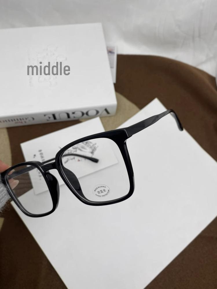 Unisex Übergroße Quadratische Brille mit Dickem Rahmen – 16cm, Geeignet für Gläser oder Myopie-Brillen