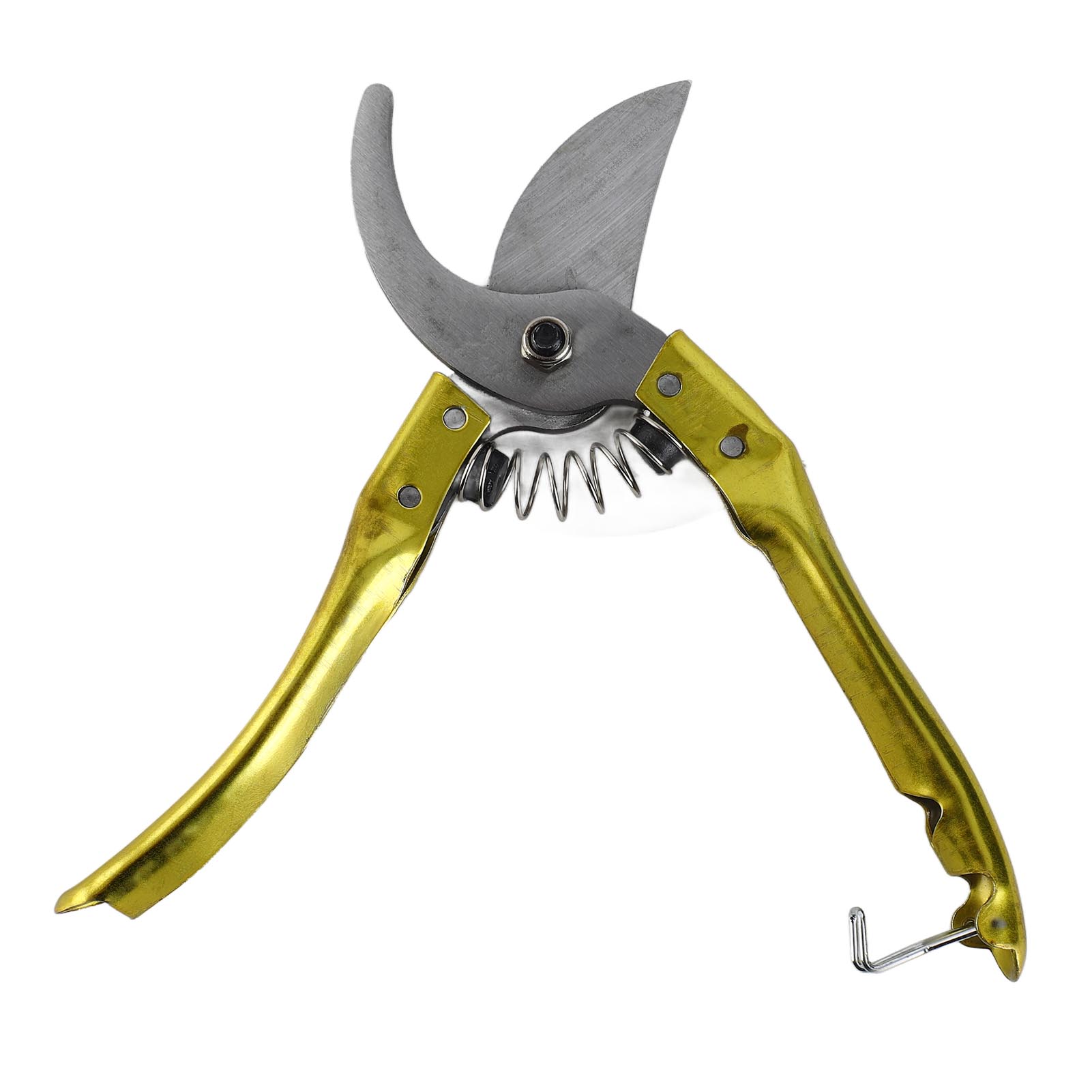 

Garden Pruning Shear Multifunctional Spring Design Ergonomic Handle Pruning Scissor with Safety Lock for Plants Fruit золотой