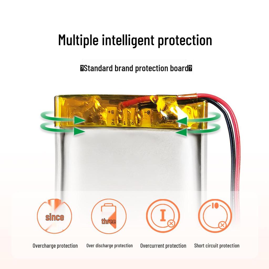 EEMB LP402535 3.7V 320mAh Polymer Lithium Battery with Protection Board