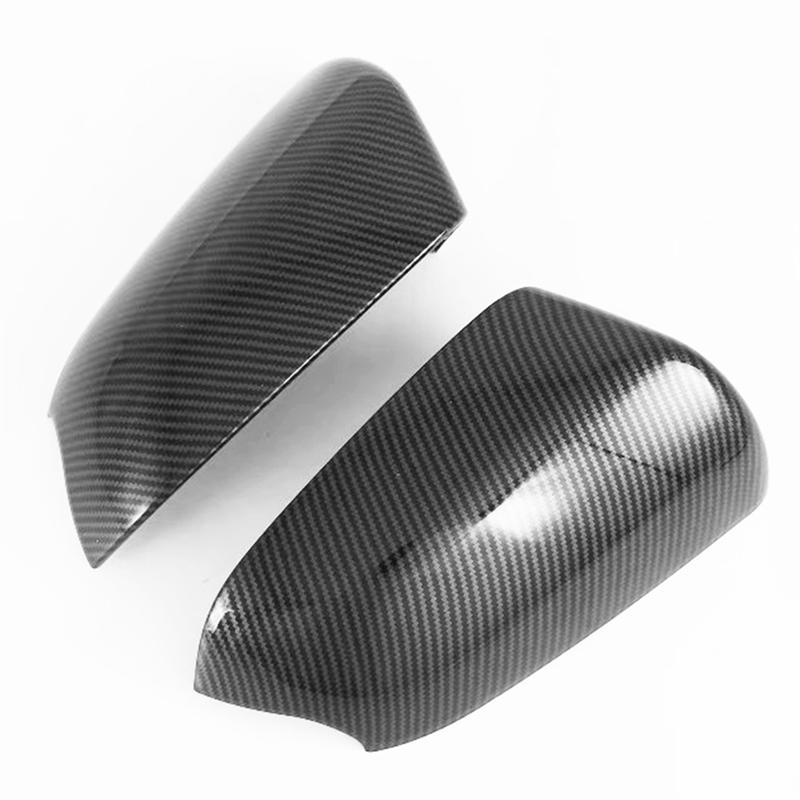 2Pcs Carbon Fiber Rear View Mirror Cover-Side Door Mirror Cover Cap For Hyundai Venue --A87Q