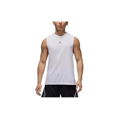 Maglietta da Uomo Senza Maniche con Scollo Girocollo Aderente con Stampa Logo Dri-Fit Bianco FN5857-100