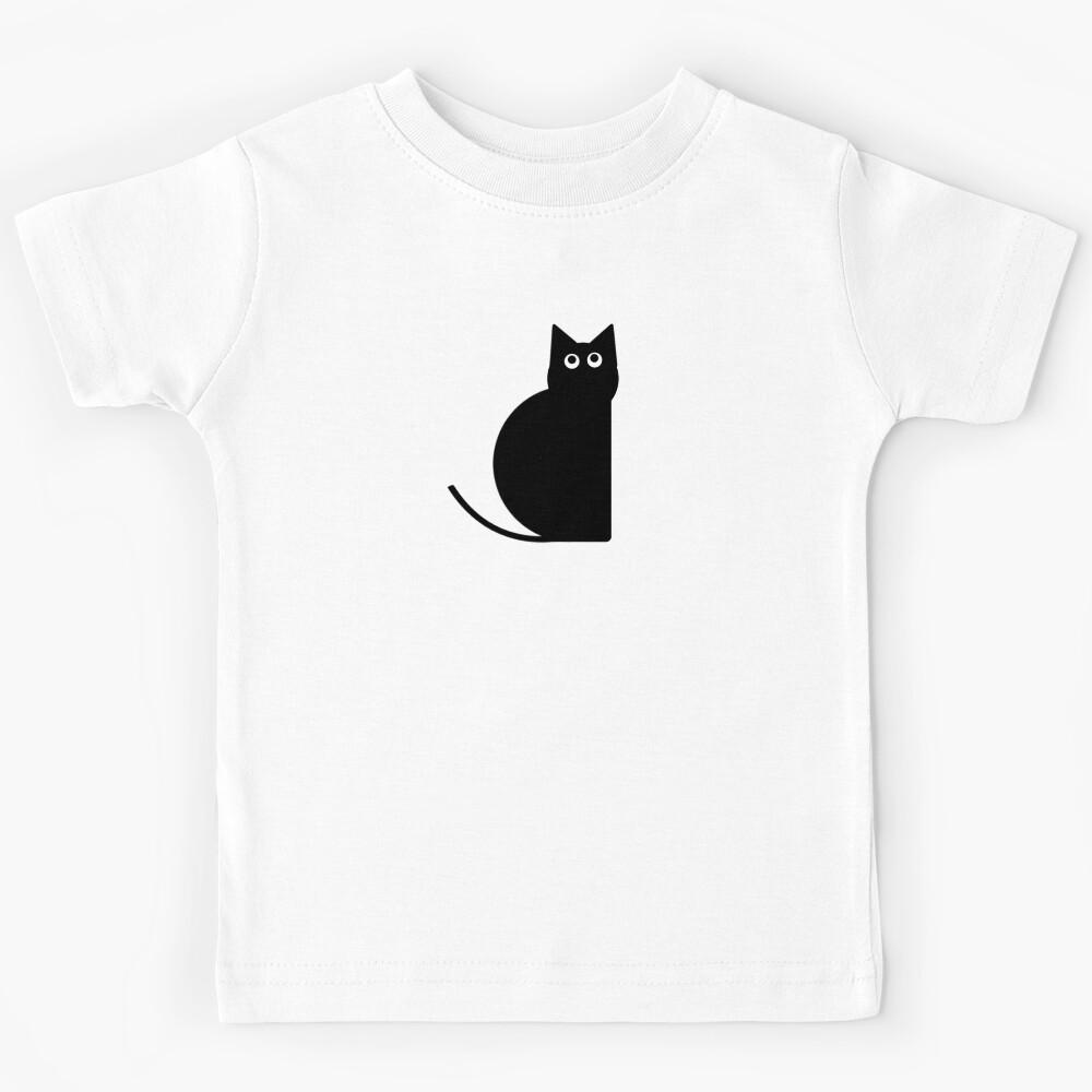 Black Cat Kids T-Shirt 100