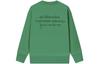 Men's FILA Sweatshirts Unisex Lake Green Crew Neck Moderate