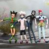 Anime Hunter Killua Zoldyck Pelúcia Cosplay Bonecos de Pelúcia Fofinhos Decoração de Quarto Conexão de Fio Abstrata Torcível Presentes