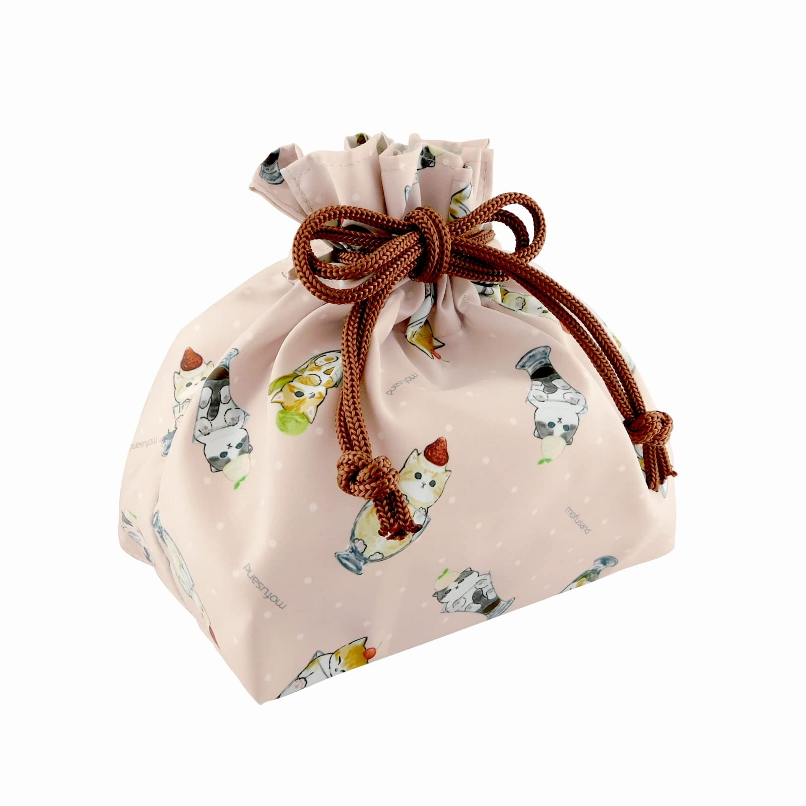 

Toa Metal mofusand Ланч-мешок на шнурке Розовый (Тоа) Кошачий парфе 53-3063 розовый