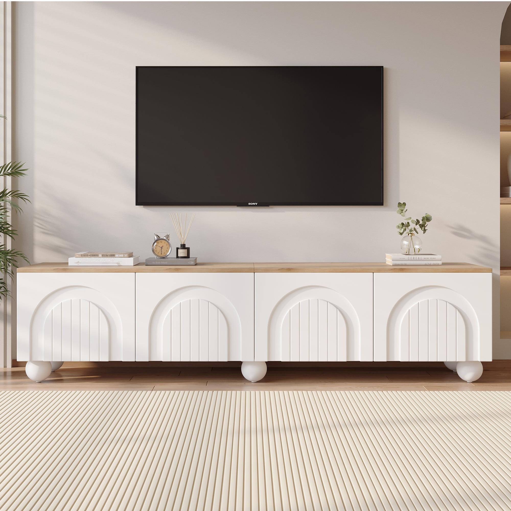 180*40*45cm TV Cabinet with 4 Cabinets
