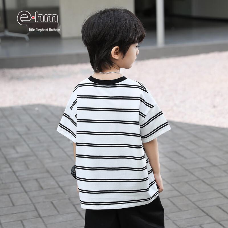 Little Elephant Hamm Boys' Striped Short Sleeve T-Shirt