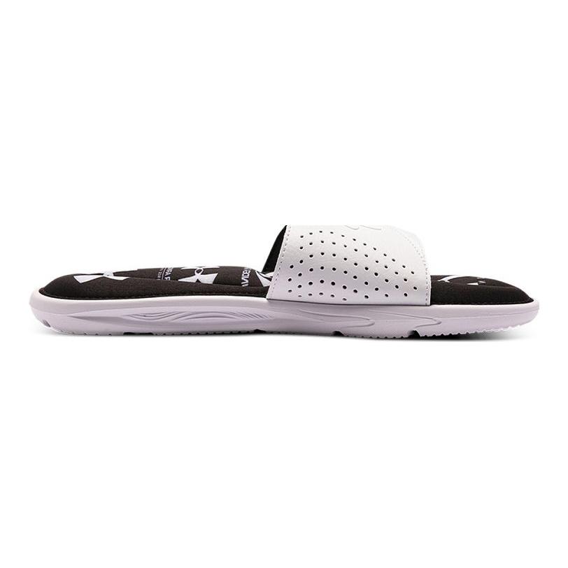 Under Armour Sandales à sangle graphique Ignite 6 Blanc Chaussures de sport pour hommes 3024451-101