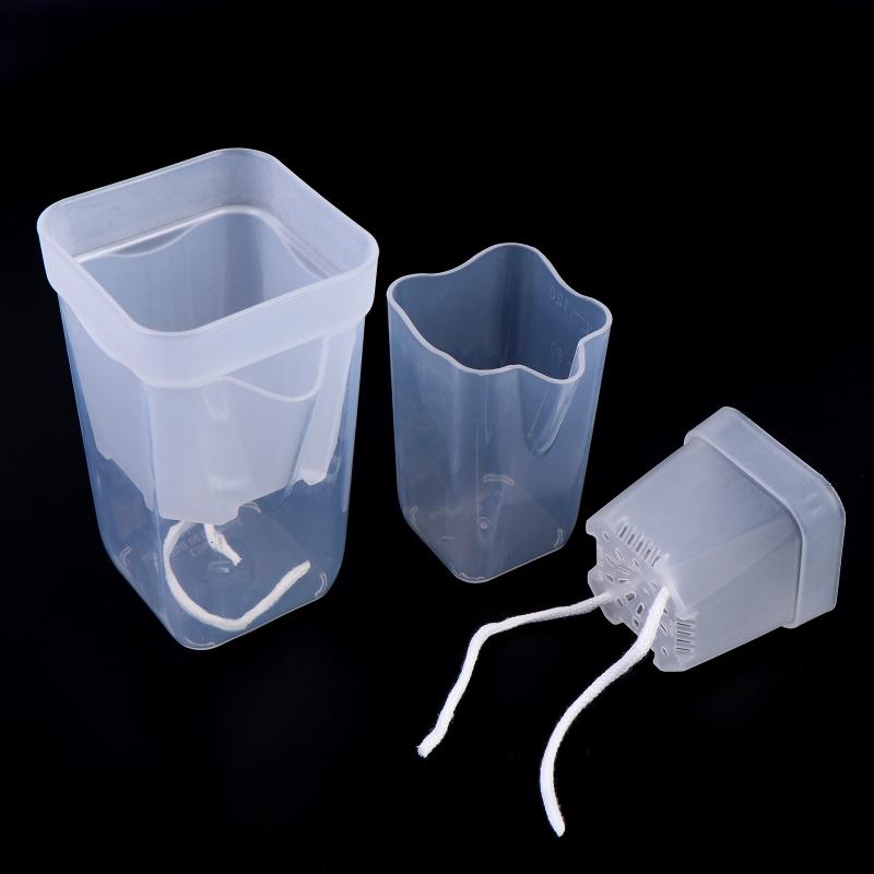 5Pcs Self Watering Plant Pots For Plants Double-Layer Flower Pots Planters With Drainage Hole Reservoir For Seedling Nursery Pot