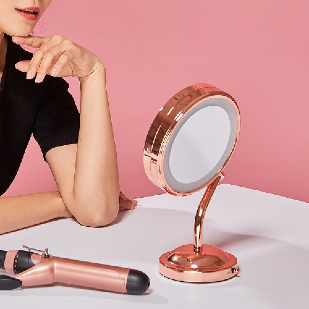 

BaByliss Зеркало для макияжа с LED-подсветкой, увеличительное, розовое золото Be4srgk FREE