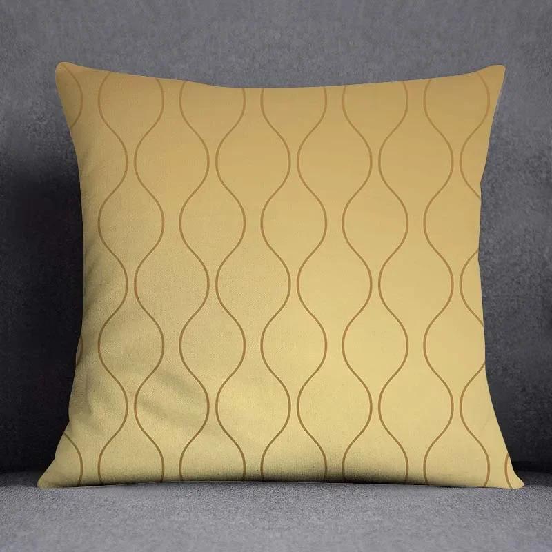 Geometrische Blumen und Pflanzen Serie Muster Heimdekoration Kissenbezug Quadratischer Kissenbezug Heim Büro Kissenbezug