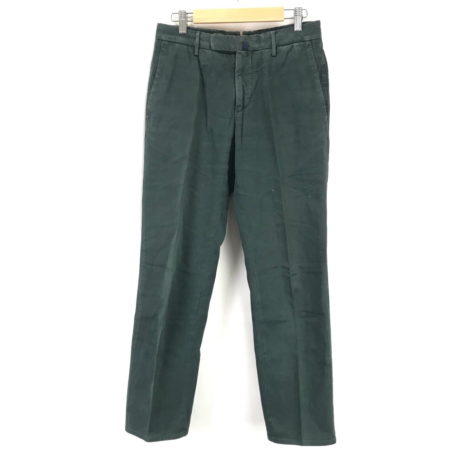 

INCOTEX Slacks Pants Olive Green Men s 42/XS Inseam 73cm(USED)