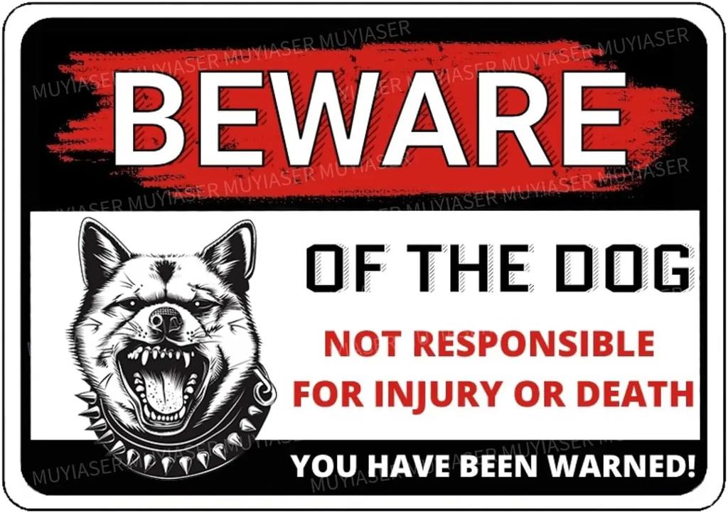 Beware of The Dog Rottweiler You Have Been Warned Aluminum Sign Outdoor Yard Warning Perfect for Fence Yard Home Dec