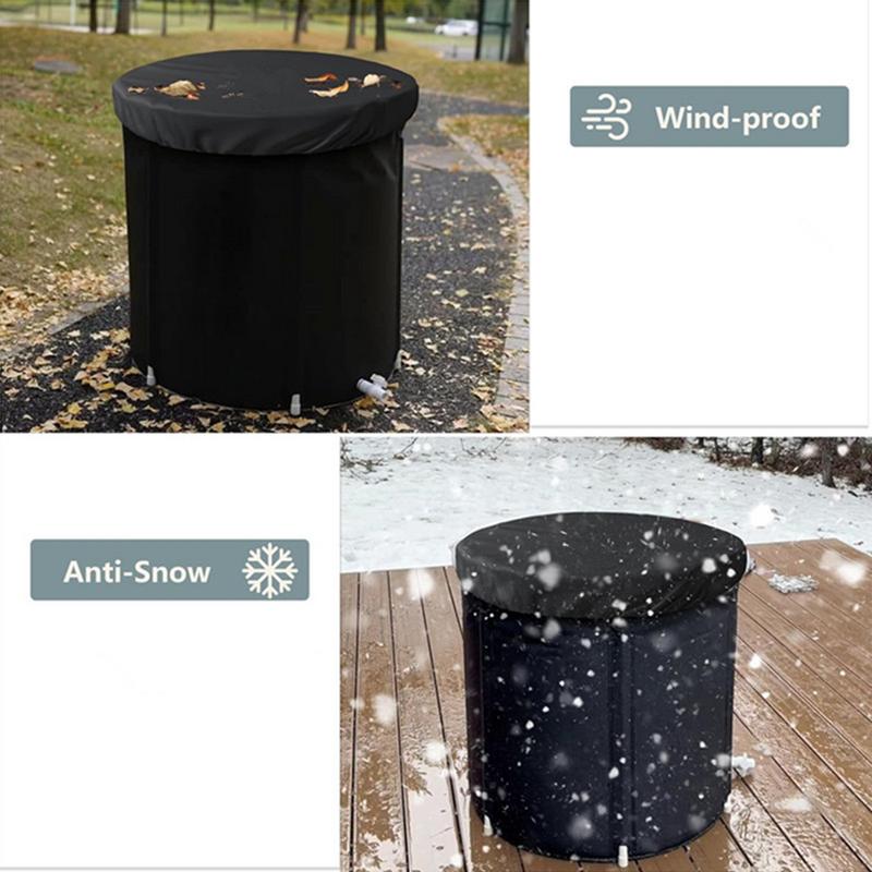 Ice Bath Cover Thermal Cold Bath Tub Lid Dustproof Cover Foldable Ice Tub Lid Protect From Dust And Debris For Cold Bathtub
