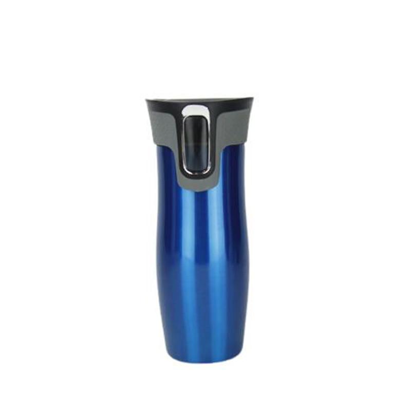 

450ML Stainless Steel Travel Mug Thermos Bottle Double Wall Vacuum Flask Leakproof Thermal Coffee Cup Water Bottles for Outdoor 401-500ml синий