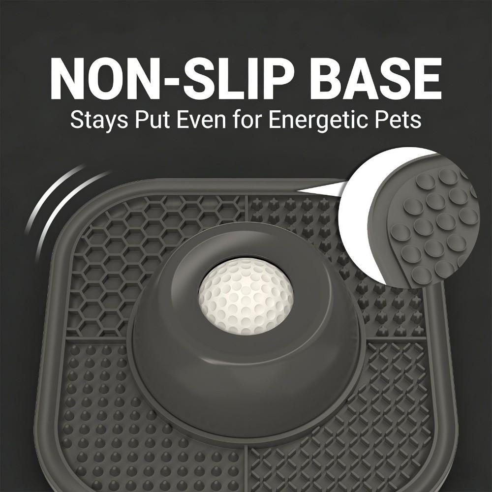 Silicone Pet Lick Bowl Non-Slip Interactive Dog Slow-speed Bowl Self-Soothing Promotes Dental Health Slow Feeder Dog Bowl